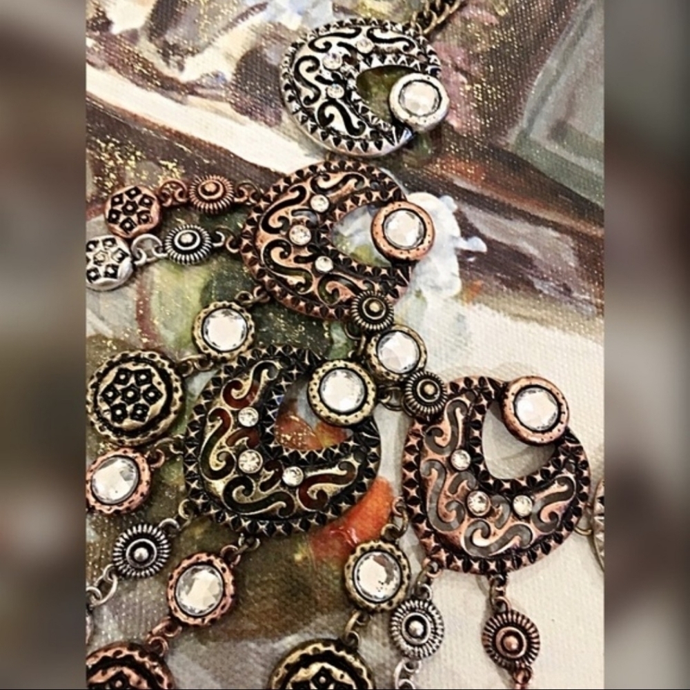 🔆🔅NWOT ABSTRACT 3D NECKLACE - Picture 2 of 5